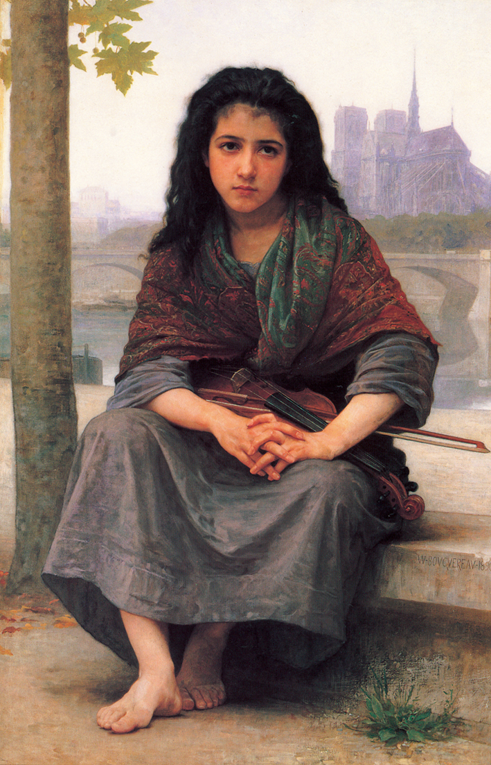  阿道夫·布格罗 Adolphe Bouguereau —— 波希米亚女孩